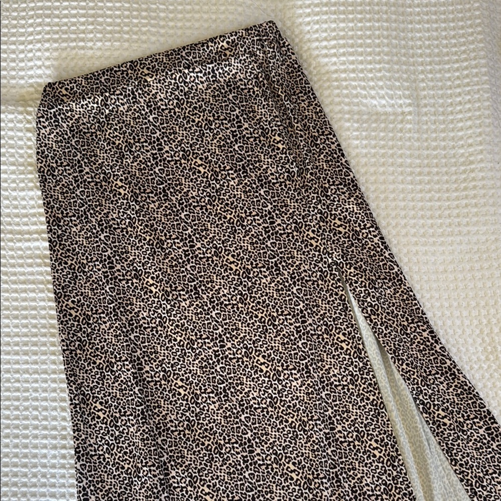 Leopard Print Maxi Skirt